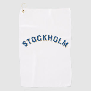 Stockholm, Schweden Vintag Arch Golfhandtuch
