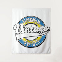 Stockholm Schweden Vintages Logo Poster