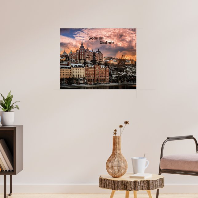 Stockholm, Sodermalm Island Poster (Wohnzimmer 3)