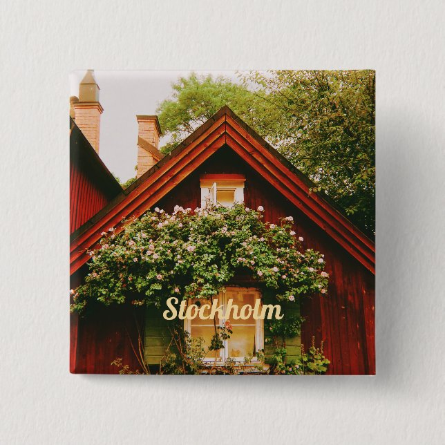 Stockholm, Södermalm, Schweden Button (Vorderseite)