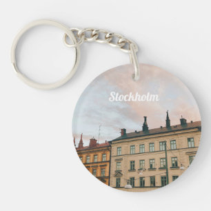 Stockholm Södermalm Stadtansicht Schlüsselanhänger