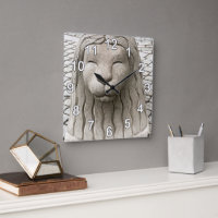 Stockholm Stone Lion Clock Numbers