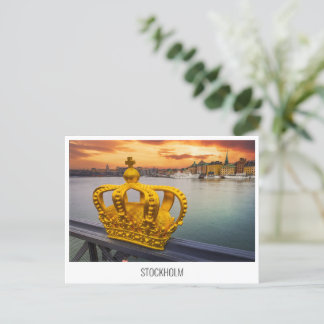 Stockholm, Suède carte postale voyage