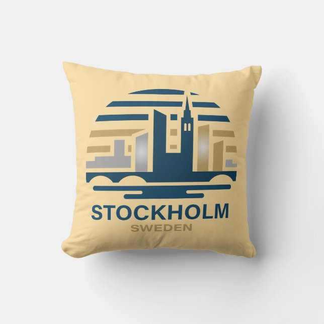 Stockholm Sweden Europe Kissen (Vorderseite)