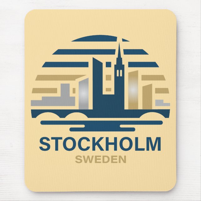 Stockholm Sweden Europe Mousepad (Vorne)