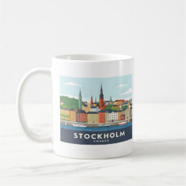 Stockholm Sweden Gamla Stan Pastel Travel Kaffeetasse