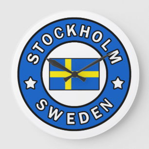 Stockholm Sweden Große Wanduhr