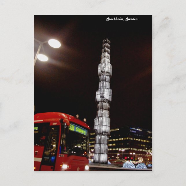 Stockholm, Sweden Postkarte (Vorderseite)