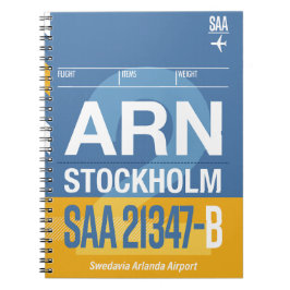 Stockholm - Travel Journal Notizblock