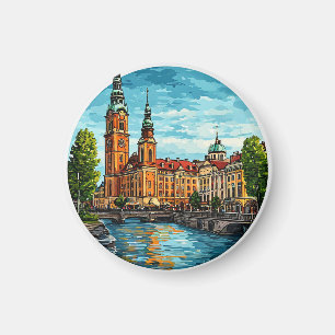 Stockholm Vibranly Cityscape Magnet