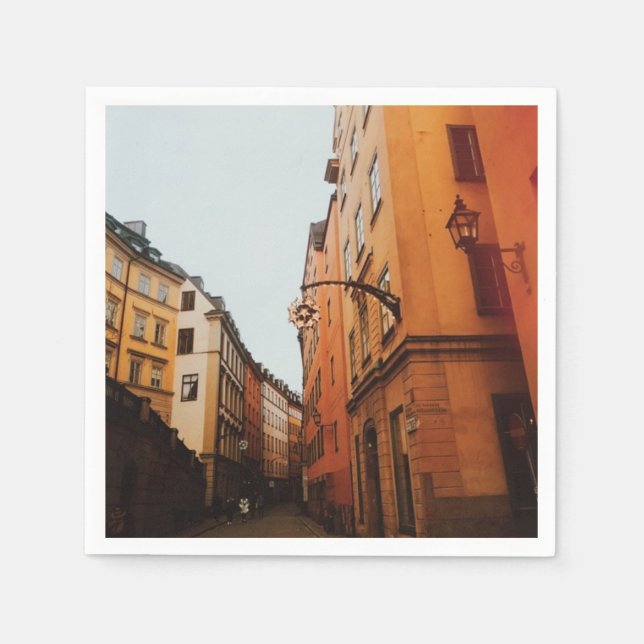 Stockholmer Altstadt Serviette (Vorderseite)