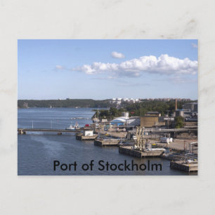 Stockholmer Hafen, Stockholm Postkarte