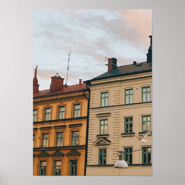 Stockholmer Stadtbild Poster (Vorne)