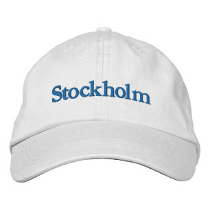 Stockholmer Stadtplatz Bestickte Baseballkappe