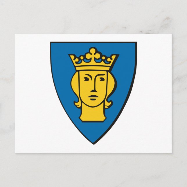 Stockholmer Wappen Postkarte (Vorderseite)