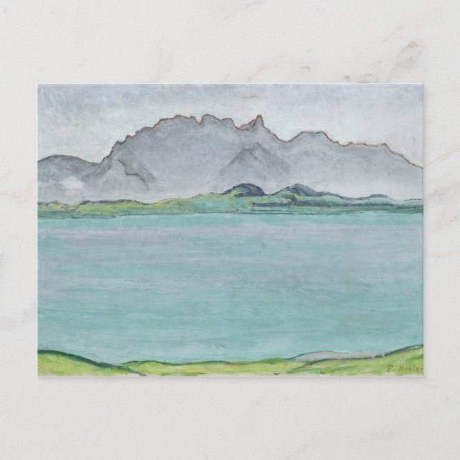 Stockhorn und Thunersee, 1911 Postkarte (Vorderseite)
