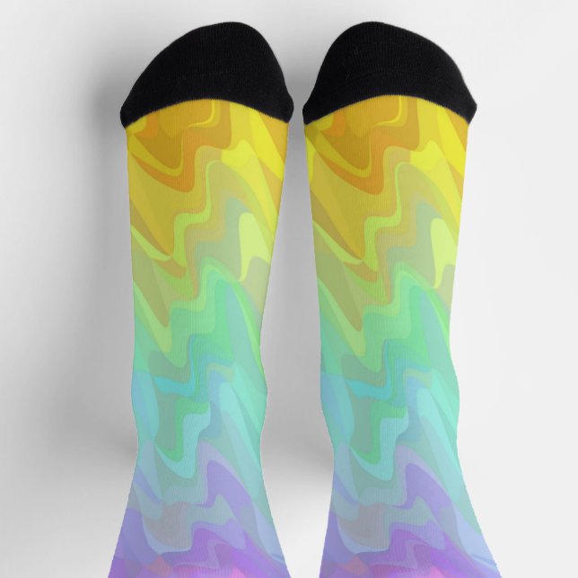 Stöckige, strahlende Socken (Oben)