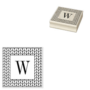 STOCKINETTE FRAME 2,5" Briefmarke aus Kautschuk + Gummistempel