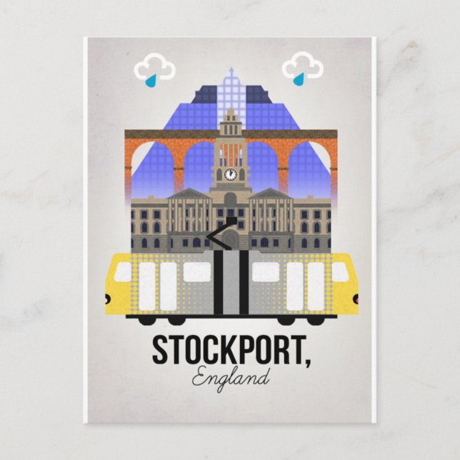 Stockport Postkarte (Vorderseite)