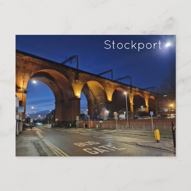 Stockport Postkarte (Vorderseite)