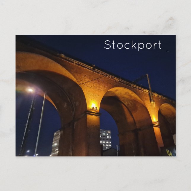 Stockport Postkarte (Vorderseite)