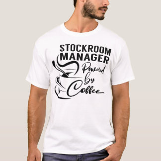 Stockroom Manager mit Kaffeemaschine T-Shirt