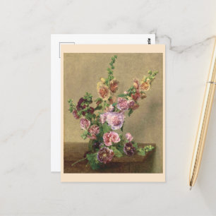 Stockrosen  postkarte