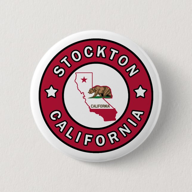 Stockton California Button (Vorderseite)