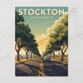 Stockton California Central Valley Postkarte