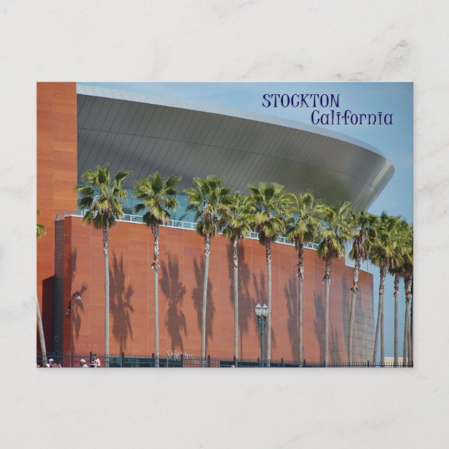 Stockton California Postkarte (Vorderseite)