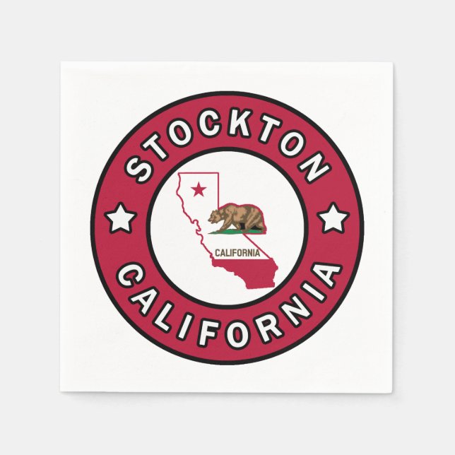 Stockton California Serviette (Vorderseite)