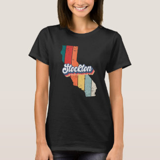 Stockton City Retro Vintage Heimatstadt Kalifornie T-Shirt