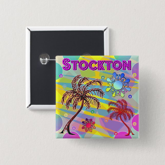 Stockton Happy and Hope Button (Vorne & Hinten)
