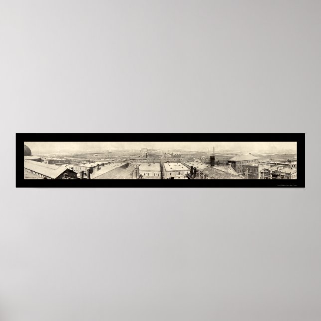 Stockyards Chicago Foto 1899 Poster (Vorne)