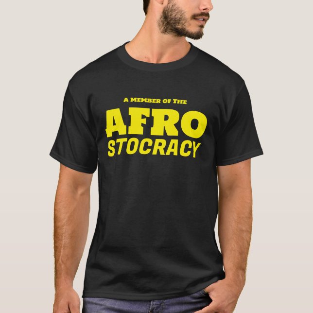 STOCORATIE AFRO T-shirt noir de base (Devant)