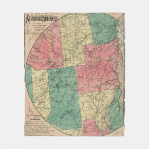 Stoddard's Map of the Adirondack Wilderness, 1883 Fleecedecke