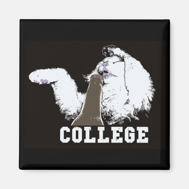 Stoff auf meiner Katze - Magnet (Vorne)