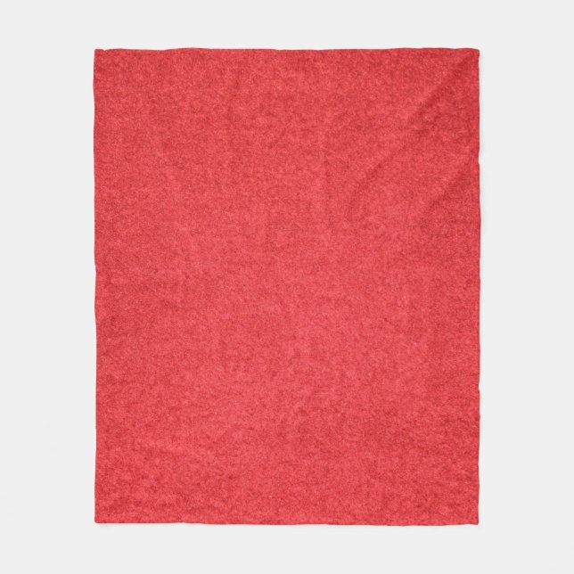 Stoff aus rotem Stoff Fleecedecke (Vorderseite)