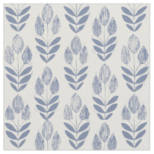Stoff - Blaue Tulips