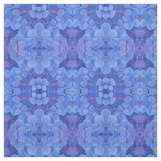 Stoff - Blue Hydrangea (Muster)