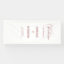 Stoff Hochzeit Willkommensschild Moderne Hochzeit Banner