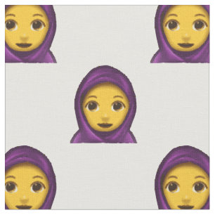 Stoff mit Emoji-Hidschab