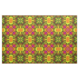 Stoff mit Spring Bouquet Design