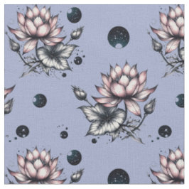 Stoff mit unten gewebten Lotusblumen