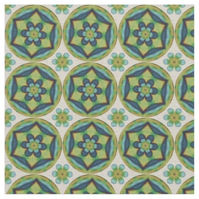 Stoff mit Vintage-Blumenmuster (Nahaufnahme)