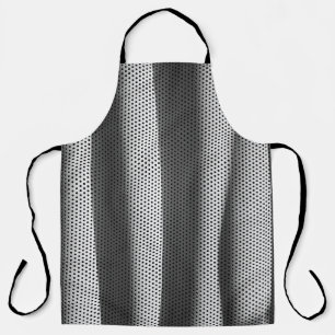 Stoff mit weißem und schwarzem Polka-Dot Schürze