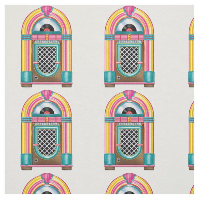 Stoff - Pop Art Jukebox (Muster)