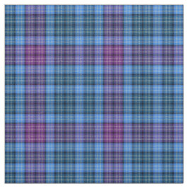 Stoff - Tartan Blue Pink Lila Green