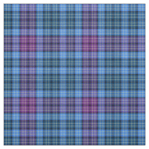 Stoff - Tartan Blue Pink Lila Green