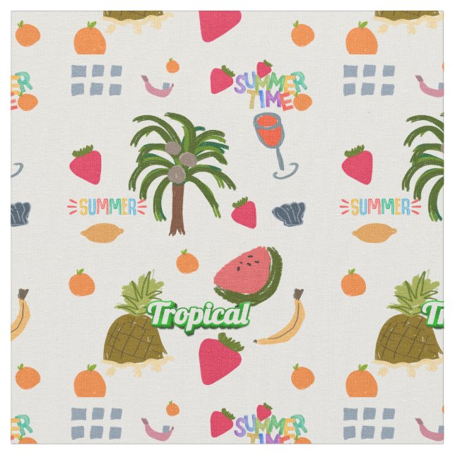 Stoff tropisch (Nahaufnahme)